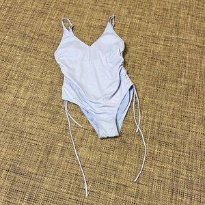 One piece light blue swimsuit 12 14 Time And True